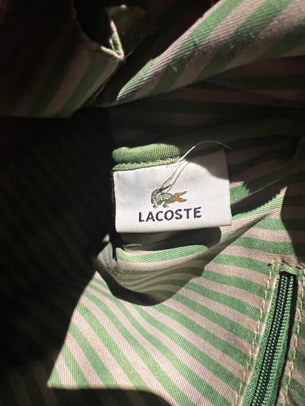 Lacoste Bowling Bag Handbag Red White - Picture 11 of 15